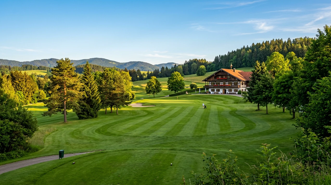 Golfplatz in Deutschland mit gepflegtem Fairway