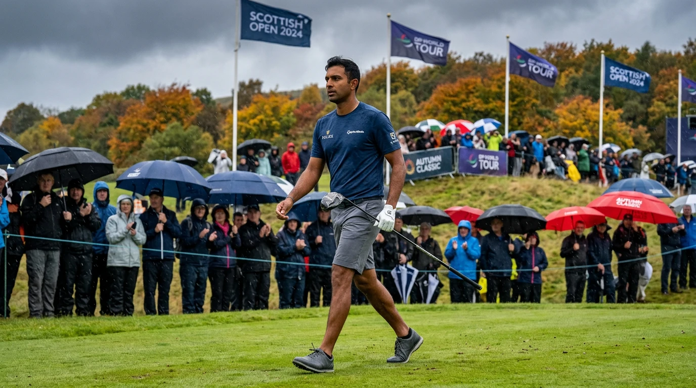 Golfer auf dem Fairway während eines Live-Turniers