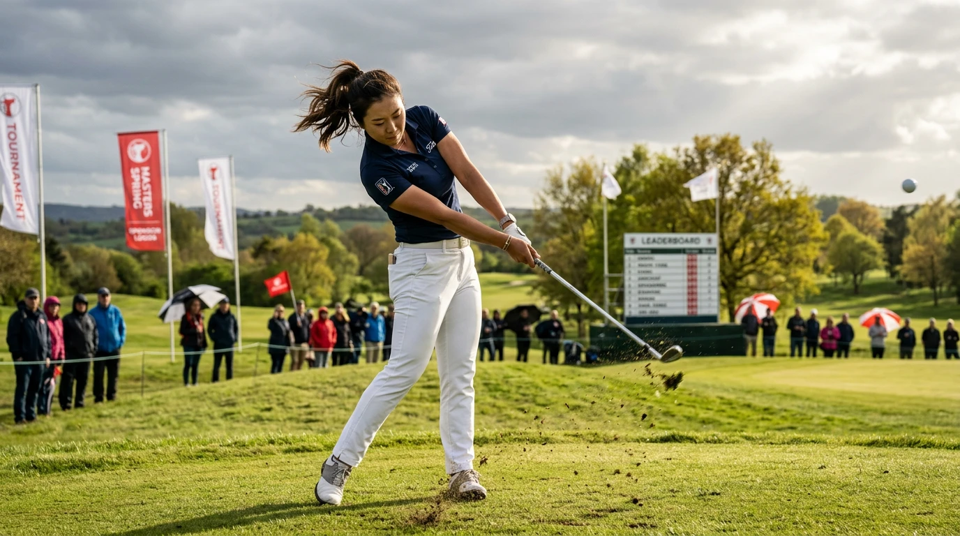 LIV Golf Turnier mit Golfer auf dem Fairway